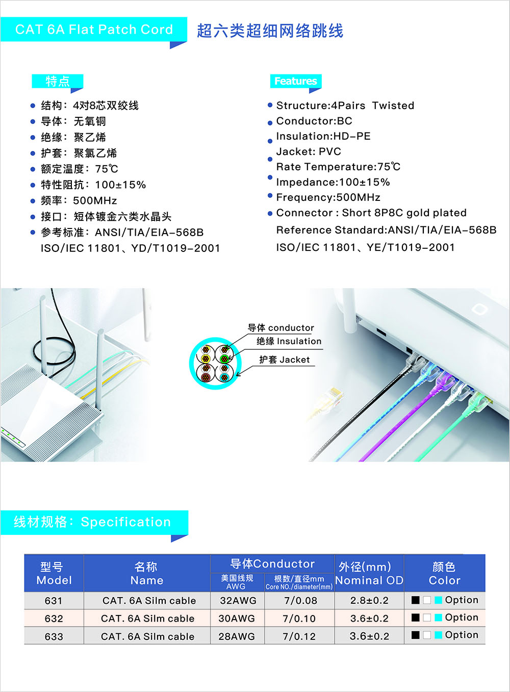 純銅（tóng）超六類網線